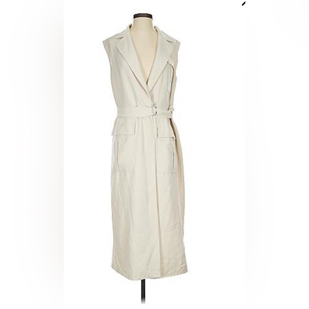 Elegant Cream Halter Midi Dress with Slit
